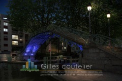 PASSERELLE ST MARTIN - PARIS - Infographie - Gilles Coutelier