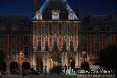 PARIS - Place des Vosges - Infographie - Gilles Coutelier