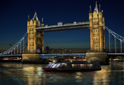 Infographie éclairage Londres Tower Bridge - Gilles Coutelier