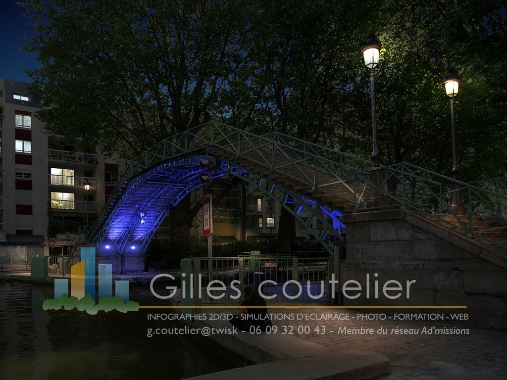 Passerelle St Martin Paris