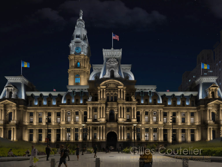Yonkers - City-Hall - Etats Unis - Infographie - Gilles Coutelier