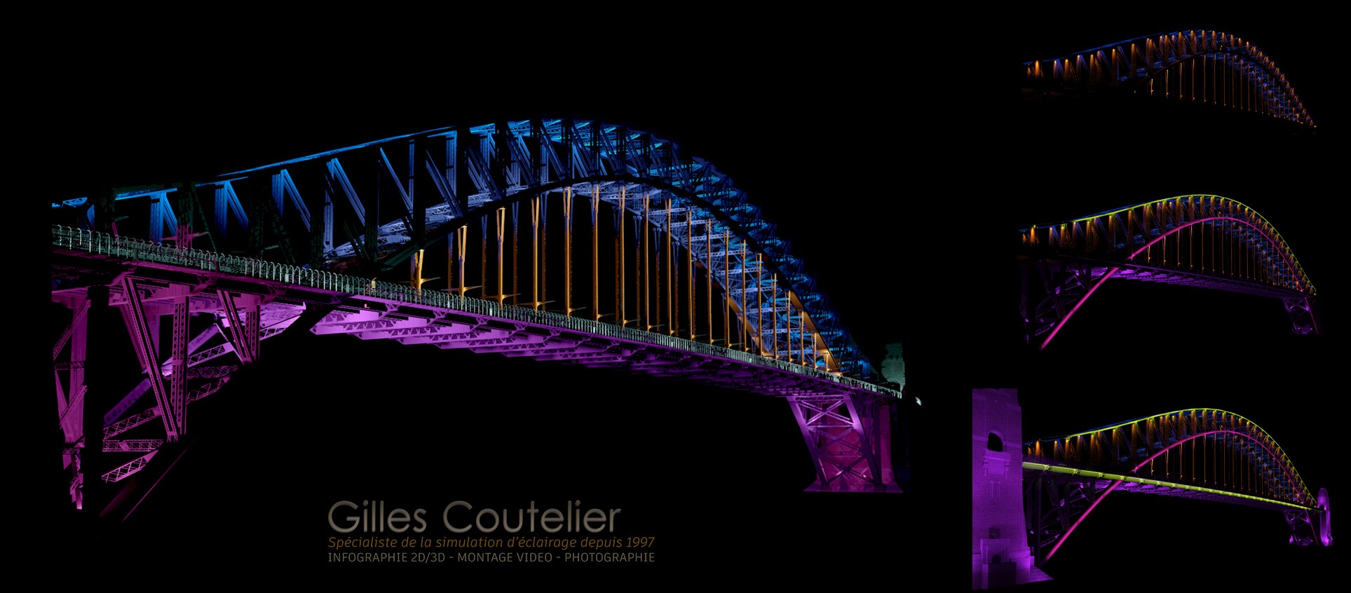 Infographie - Pont de Sydney 3D - Gilles Coutelier