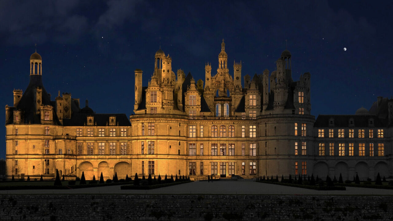 Infographie éclairage - France - Château de Chambord - Gilles Coutelier - Twisk.fr