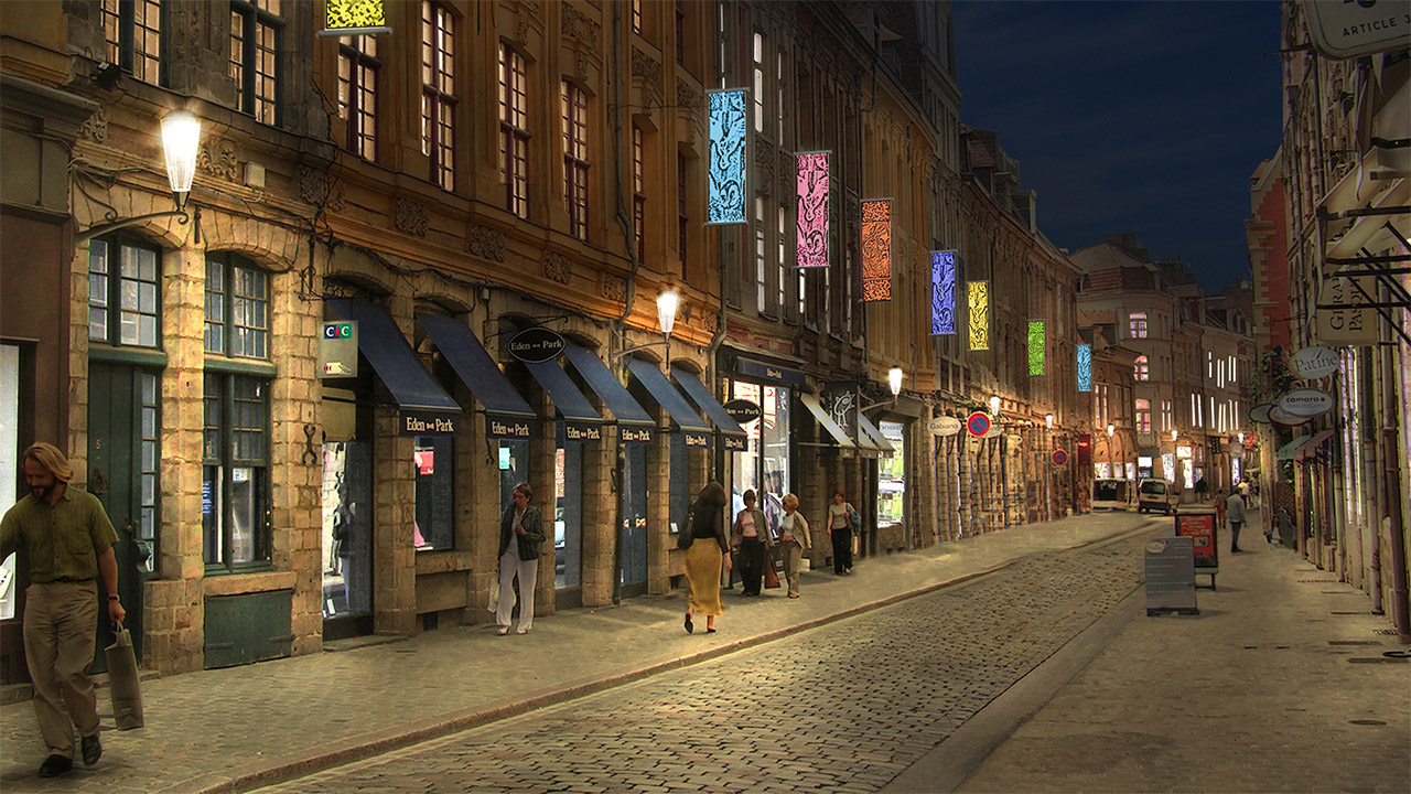 Infographie - Lille - Rue piétonne - Gilles Coutelier - Twisk.fr