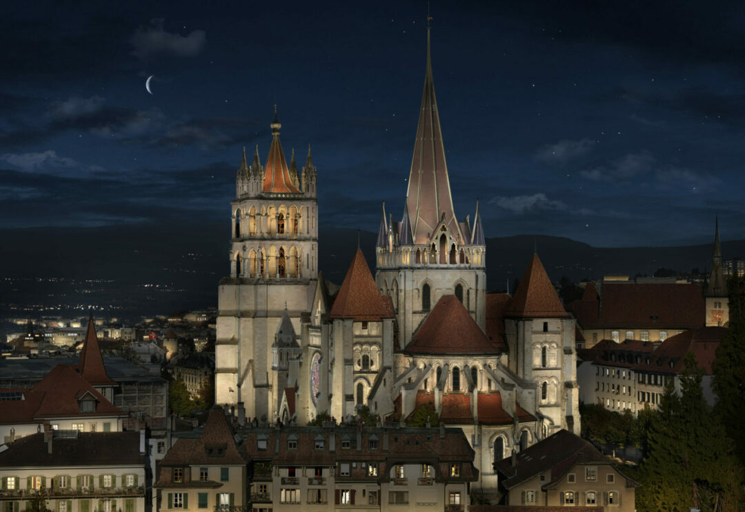 Infographie - Cathédrale - Lausanne - Gilles Coutelier - Vue 02