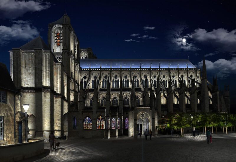 Infographie - Cathédrale de Bourges - Gilles Coutelier