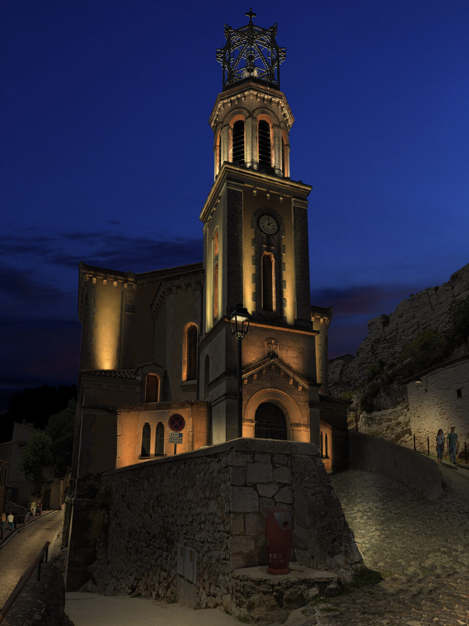 Infographie - Eglise Sainte Blaise - Les pennes-mirabeau - Beelux - Gilles CoutelierEgl