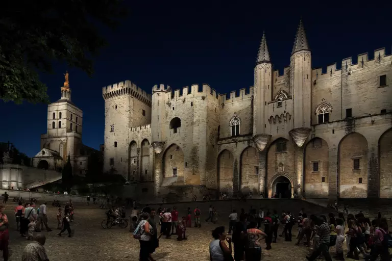 Simulation d'éclairage du Palais des Papes - Avignon