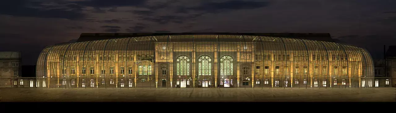 Gare de Strasbourg - Simulation d'éclairage